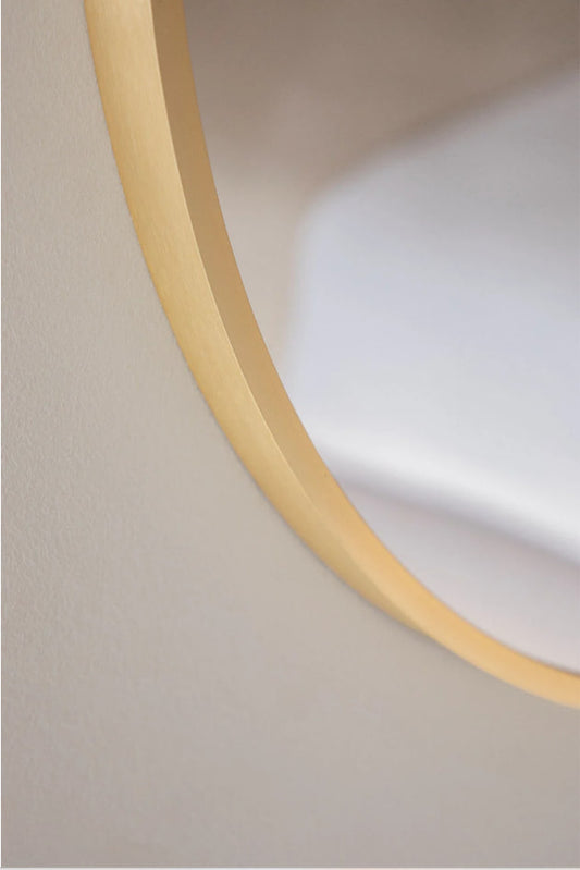 Gammabest Draves Oval Wall Mirror 60x90 cm Aluminum