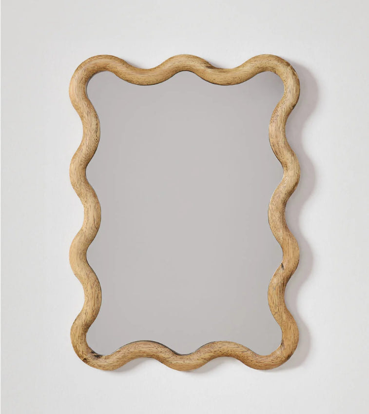 Gammabest Tilore Rectangular Oak Wood Wall Mirror 55x40 cm