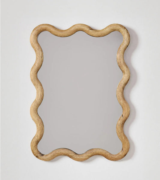 Gammabest Tilore Rectangular Oak Wood Wall Mirror 55x40 cm